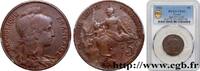 FRANCE 5 centimes Daniel-Dupuis III REPUBLIC Paris 1921 (25mm, 5g, 6h) -