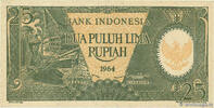 INDONESIA 25 Rupiah INDONESIA 25 Rupiah 1964 UNC -
