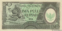 INDONESIA 50 Rupiah INDONESIA 50 Rupiah 1964 AU+ -