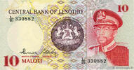 LESOTHO 10 Maloti LESOTHO 10 Maloti 1984 UNC -