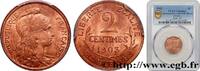 FRANCE 2 centimes Daniel-Dupuis III REPUBLIC Paris 1903 (20mm, 2g, 6h) -