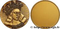 FRANCE Médaille uniface, Femme couronnée ART, PEINTURE ET SCULPTURE n.d. (67,5mm, 183,79g, 12h) -