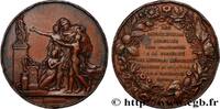 FRANCE Médaille, Souscription à la postérité des Sciences SCIENCES & SCIENTIFIQUES 1824 (50,5mm, 66,51g, 12h) -