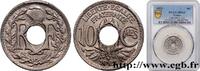 FRANCE 10 centimes Lindauer III REPUBLIC 1922 (21mm, 4g, 6h) -