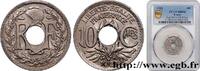 FRANCE 10 centimes Lindauer III REPUBLIC Poissy 1922 (21mm, 4g, 6h) -