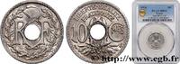 FRANCE 10 centimes Lindauer III REPUBLIC 1934 (21mm, 4g, 6h) -