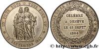FRANCE Médaille du rattachement de Genève à la Suisse SUISSE Suisse, Genève 1864 (46,5mm, 56,51g, 12h) -