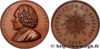 FRANCE Médaille, Centenaire de Jean-Jacques Rousseau LITTÉRATURE : ÉCRIVAINS/ÉCRIVAINES - POÈTES 1878 (42,5mm, 45,99g, 12h) -