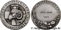 FRANCE Médaille, Association de protection du canton de S SUISSE - CONFÉDÉRATION HELVÉTIQUE - CANTON DE SCHAFFHAUSEN Suisse, Schaffhouse 1965 (39,5mm, 28,45g, 12h) -