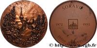FRANCE Médaille, 20e anniversaire, SORAVIE ASSURANCES 1992 (71,5mm, 185,26g, 12h) -