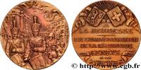 FRANCE Médaille, Commémoration de la réunion de Genève à SUISSE n.d. (33,5mm, 17,39g, 12h) -