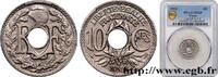 FRANCE 10 centimes Lindauer III REPUBLIC Paris 1924 (21mm, 4g, 6h) -