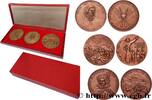 FRANCE Coffret de 3 médailles, Histoire de Pologne PERSONNAGES n.d. (69mm, 671,60g, 12h) -