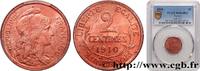 FRANCE 2 centimes Daniel-Dupuis III REPUBLIC Paris 1910 (20mm, 2g, 6h) -