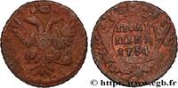 RUSSIA 1 Polushka (1/4 Kopeck) aigle bicéphale RUSSIA 1734 (19,5mm, 3,51g, 12h) -