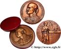 FRANCE Médaille, Edmond Rostand LITTÉRATURE : ÉCRIVAINS/ÉCRIVAINES - POÈTES 1918 (71,50mm, 176,72g, 12h) -