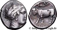 Classic 3 (350 BC to 323 BC) Nomos, statère ou didrachme CAMPANIA - NEAPOLIS Naples, Campanie c. 300-275 AC. (19mm, 7,45g, 11h) -