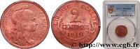 FRANCE 2 centimes Daniel-Dupuis III REPUBLIC Paris 1910 (20mm, 2g, 6h) -
