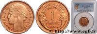 FRANCE 1 franc Morlon III REPUBLIC Paris 1938 (23mm, 4g, 6h) -