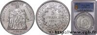 FRANCE 5 francs Hercule III REPUBLIC Bordeaux 1875 (37mm, 25g, 6h) -
