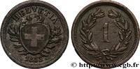 SWITZERLAND 1 Centime (Rappen) SWITZERLAND Paris 1855 (16mm, 1,36g, 12h) -