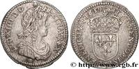 FRANCE Douzième d'écu, portrait à la mèche longue LOUIS XIV THE SUN KING Limoges 1659 (20,5mm, 2,18g, 6h) -