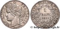 FRANCE 1 franc Cérès, Troisième République III REPUBLIC Paris 1881 (23mm, 4,95g, 6h) -