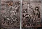 FRANCE Plaquette, Union des sociétés de gymnastique de Fr SOCIÉTÉS SPORTIVES 33 - Bordeaux 1905 (52mm, 46,18g, 12h) -
