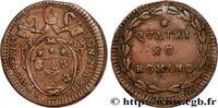 VATICAN AND PAPAL STATES 1 Quattrino Pie VI an XII VATICAN AND PAPAL STATES n.d. (21,5mm, 2,28g, 12h) -