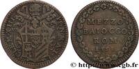VATICAN AND PAPAL STATES 1/2 Baiocco VATICAN AND PAPAL STATES Rome 1758 (26mm, 5,68g, 12h) -