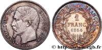 FRANCE 1 franc Napoléon III, tête nue SECOND EMPIRE Paris 1854 (23mm, 4,98g, 6h) -
