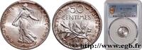 FRANCE 50 centimes Semeuse III REPUBLIC 1919 (18mm, 2,5g, 6h) -