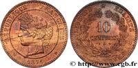 FRANCE 10 centimes Cérès III REPUBLIC Paris 1871 (30mm, 9,63g, 6h) -