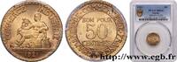 FRANCE 50 centimes Chambres de Commerce III REPUBLIC Paris 1921 (18mm, 2g, 6h) -