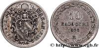 VATICAN AND PAPAL STATES 10 Baiocchi Pie IX VATICAN AND PAPAL STATES Rome 1858 (21mm, 2,85g, 6h) -
