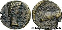 THE JULIO-CLAUDIANS (27 BC to 69 AD) Quadrans AUGUSTUS Lyon c. 15-10 AC. (18,5mm, 3,23g, 11h) -