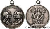 FRANCE Médaille, Mariage de Napoléon Ier et de Marie Loui AMOUR ET MARIAGE (1810) (39mm, 16,90g, 12h) -