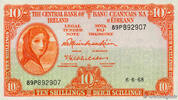 IRELAND REPUBLIC 10 Shillings IRELAND REPUBLIC 10 Shillings 1968 AU -