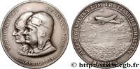 FRANCE Médaille, Premier vol transatlantique, Ehrenfried AÉRONAUTIQUE - AVIATION : AVIATEURS & AVIONS 1928 (35,5mm, 18,46g, 12h) -
