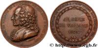 FRANCE Médaille, François-Marie Arouet dit Voltaire, Au g LITTÉRATURE : ÉCRIVAINS/ÉCRIVAINES - POÈTES 1820 (36,50mm, 28,22g, 12h) -