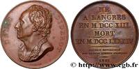 FRANCE Médaille, Denis Diderot GALERIE MÉTALLIQUE DES GRANDS HOMMES FRANÇAIS 1817 (40,5mm, 36,80g, 12h) -