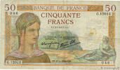 FRANCE 50 Francs CÉRÈS modifié FRANCE 50 Francs CÉRÈS modifié 1940 F -
