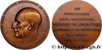 FRANCE Médaille, Au professeur Paul Castaigne MÉDECINE - SOCIÉTÉS MÉDICALES - MÉDECINS/CHIRURGIENS - ASSISTANCE PUBLIQUE Monnaie de Paris 1988 (71,5mm, 185,37g, 12h) -