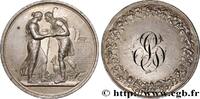 FRANCE Médaille de mariage, Jacob et Rachel, Stéphanie Na AMOUR ET MARIAGE 1846 (41mm, 31,10g, 6h) -
