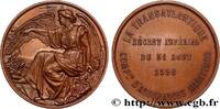 FRANCE Médaille, La Transatlantique ASSURANCES 1858 (35,5mm, 22,27g, 12h) -