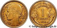 FRANCE 1 franc Morlon III REPUBLIC Paris 1938 (23mm, 3,95g, 6h) -