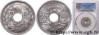 FRANCE 25 centimes Lindauer, Cmes souligné III REPUBLIC 1914 (24mm, 5g, 6h) -