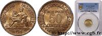 FRANCE 50 centimes Chambres de Commerce III REPUBLIC Paris 1926 (18mm, 2g, 6h) -