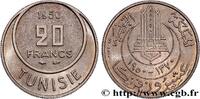 TUNISIA - FRENCH PROTECTORATE Essai de 20 Francs TUNISIA - FRENCH PROTECTORATE Paris 1950 (22,96mm, 5,43g, 6h) -