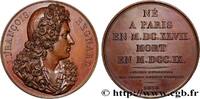 FRANCE Médaille, Jean-François Regnard GALERIE MÉTALLIQUE DES GRANDS HOMMES FRANÇAIS 1818 (40,5mm, 37,69g, 12h) -